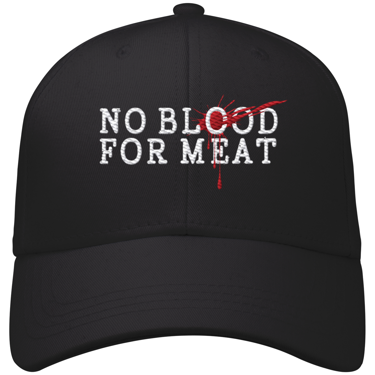 vegwear "no blood for meat" - Organic Baseball Cap