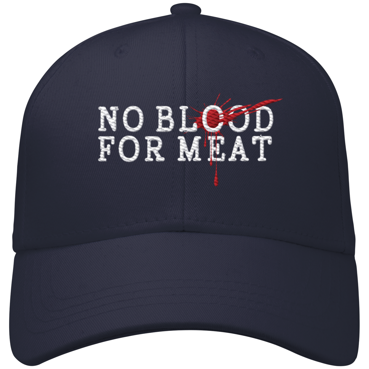 vegwear "no blood for meat" - Organic Baseball Cap