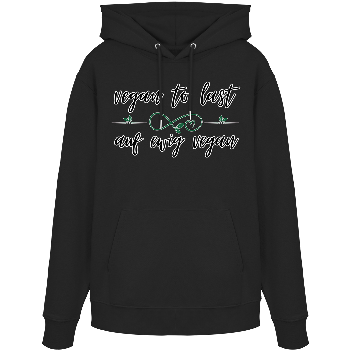 vegwear "vegan to last" - unisex Hoodie / Kapuzenpulli, bio, vegan
