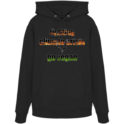 vegwear "fighting climate cirsis" - Bio Hoodie / Kapuzenpulli, vegan & klimafreundlich