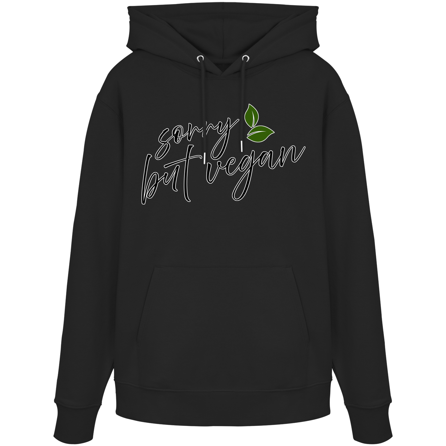 vegwear "sorry but vegan" - unisex hoodie / hoodie, organic, vegan