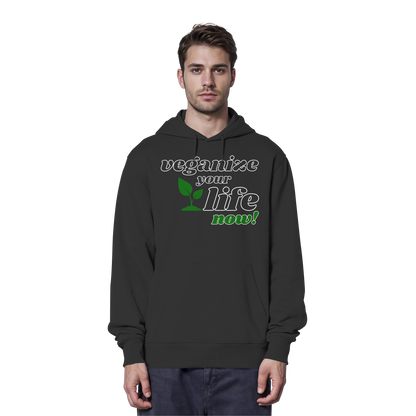 vegwear "veganize your life" - unisex hoodie, organic, vegan, sustainable