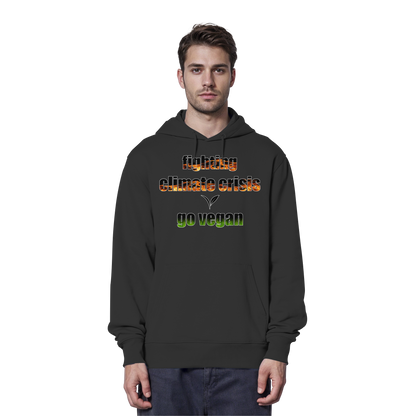 vegwear "fighting climate cirsis" - Bio Hoodie / Kapuzenpulli, vegan & klimafreundlich