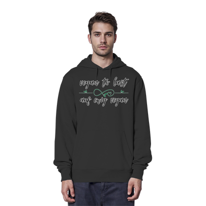 vegwear "vegan to last" - unisex Hoodie / Kapuzenpulli, bio, vegan