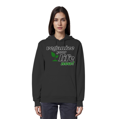 vegwear "veganize your life" - unisex hoodie, organic, vegan, sustainable