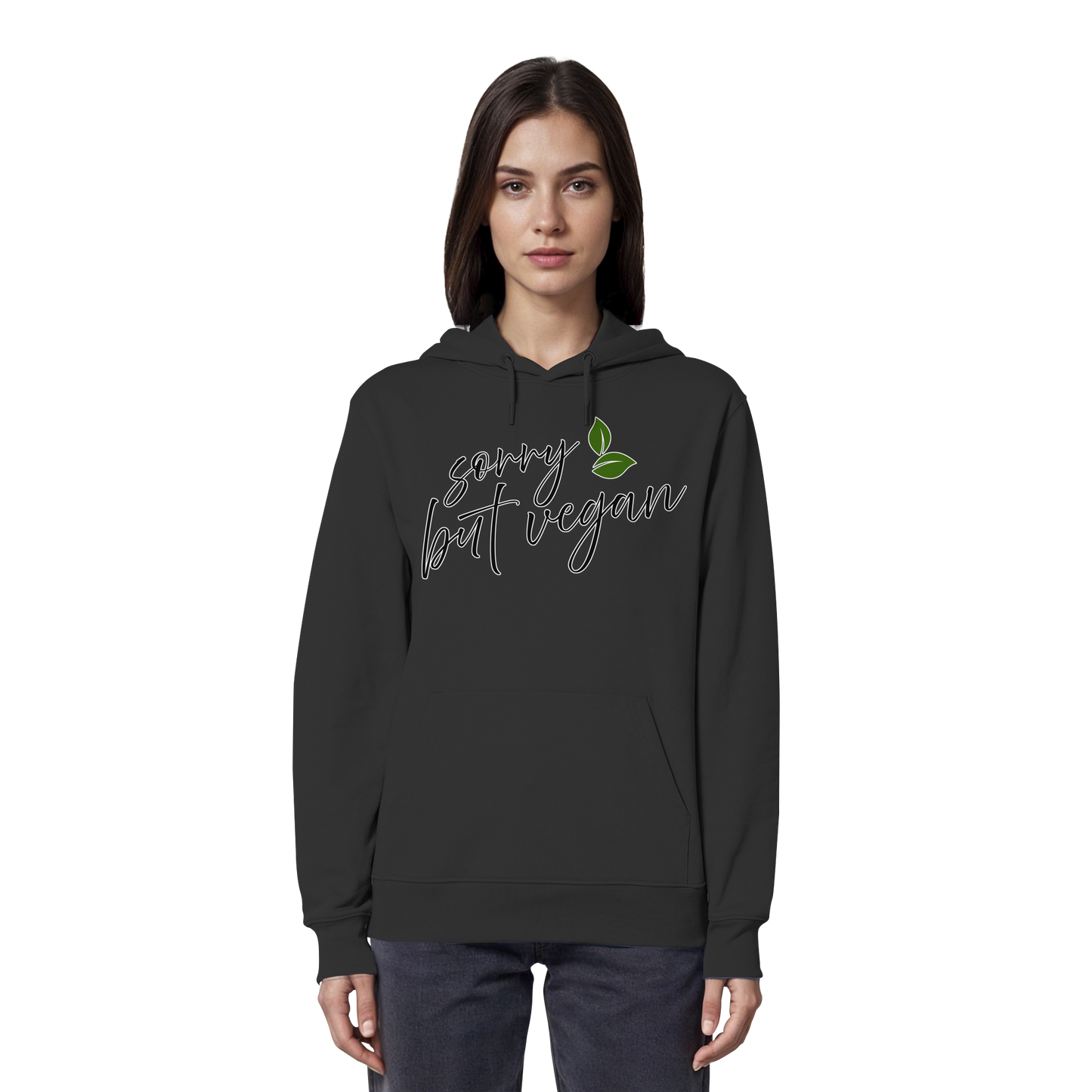 vegwear "sorry but vegan" - unisex hoodie / hoodie, organic, vegan