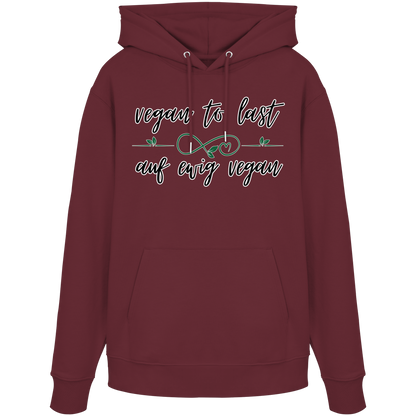 vegwear "vegan to last" - unisex Hoodie / Kapuzenpulli, bio, vegan