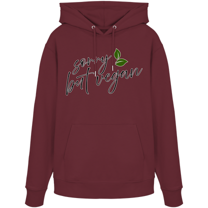 vegwear "sorry but vegan" - unisex hoodie / hoodie, organic, vegan