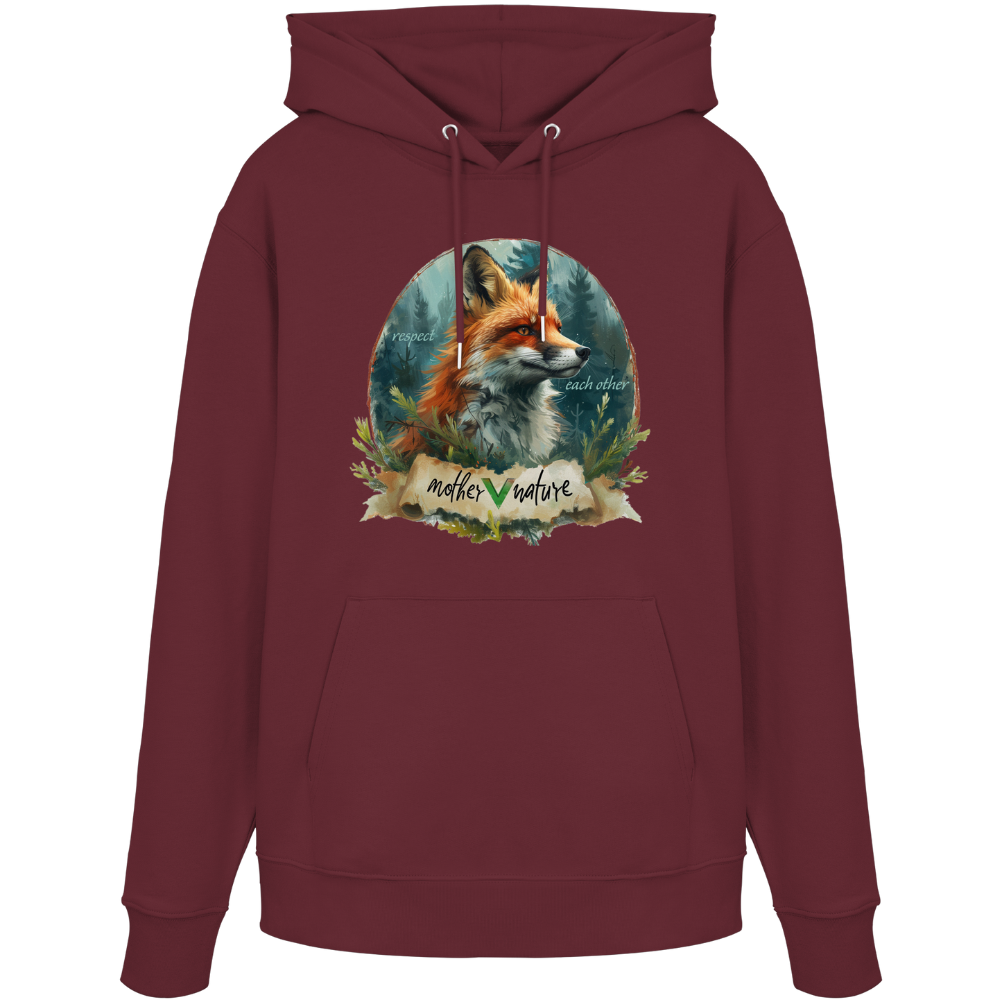 vegwear" respect each other" - unisex Hoodie / Kapuzenpulli, vegan, bio