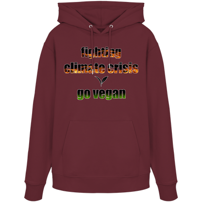 vegwear "fighting climate cirsis" - Bio Hoodie / Kapuzenpulli, vegan & klimafreundlich