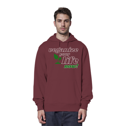vegwear "veganize your life" - unisex hoodie, organic, vegan, sustainable