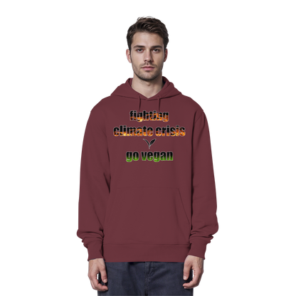 vegwear "fighting climate cirsis" - Bio Hoodie / Kapuzenpulli, vegan & klimafreundlich