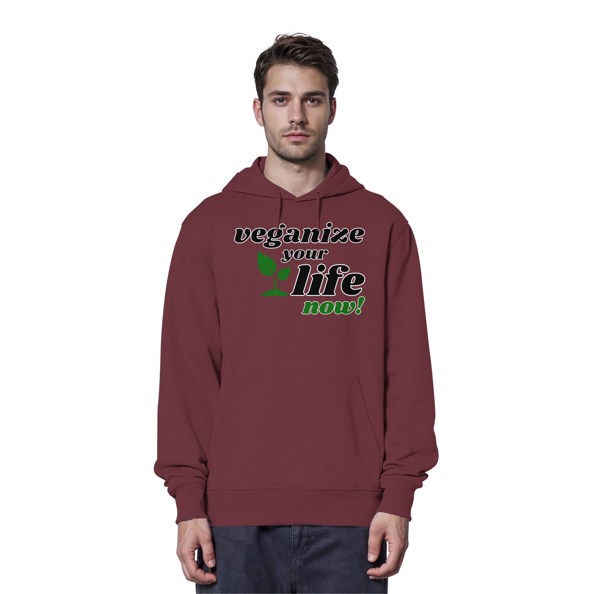 Unisex Bio Hoodie: 'veganize your life' Hoodie | vegwear