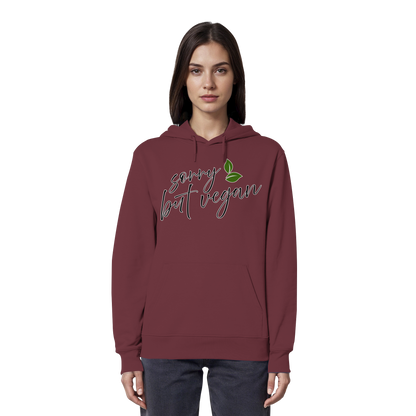 vegwear "sorry but vegan" - unisex hoodie / hoodie, organic, vegan