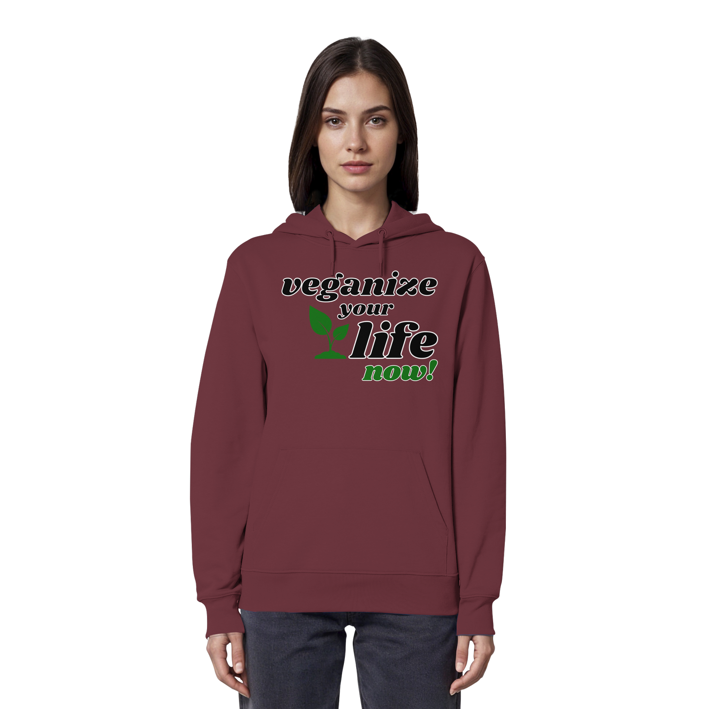 Unisex Bio Hoodie: 'veganize your life' Hoodie | vegwear