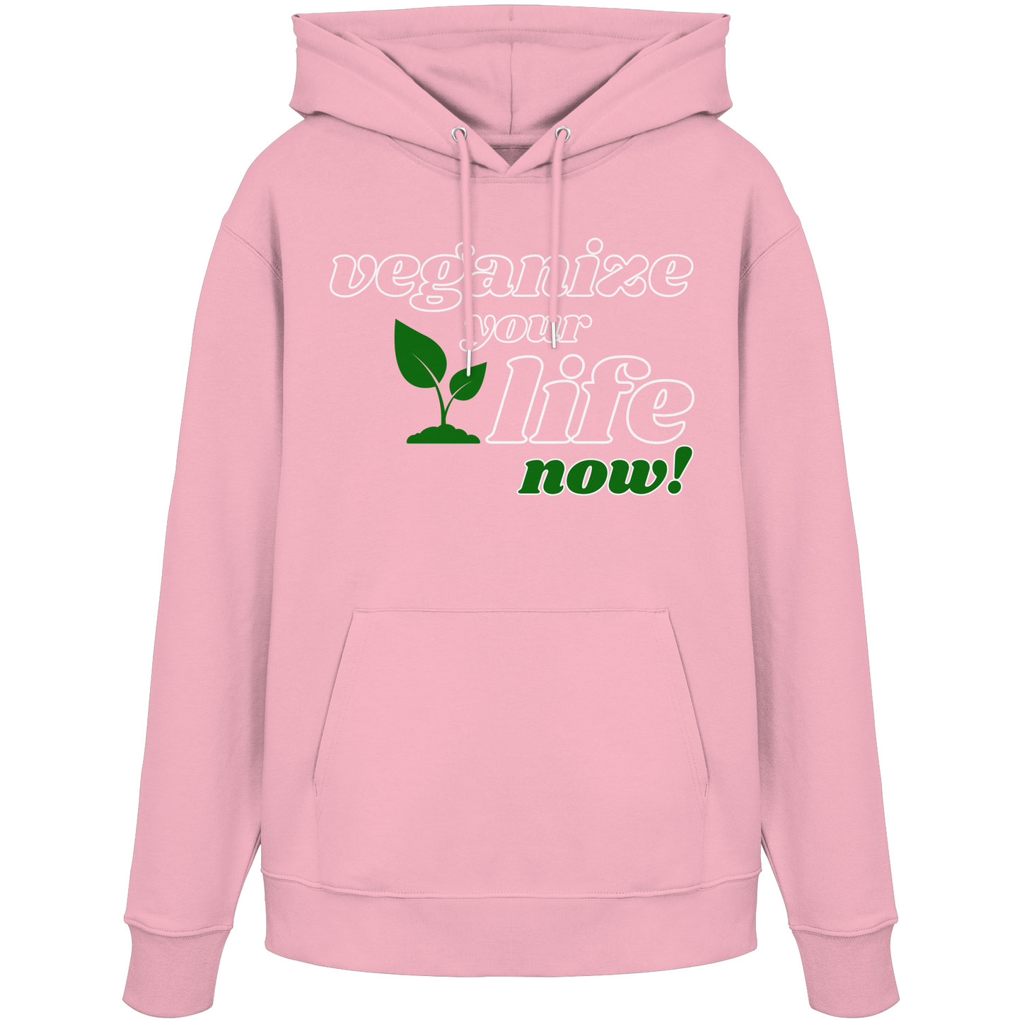 vegwear "veganize your life" - unisex hoodie, organic, vegan, sustainable
