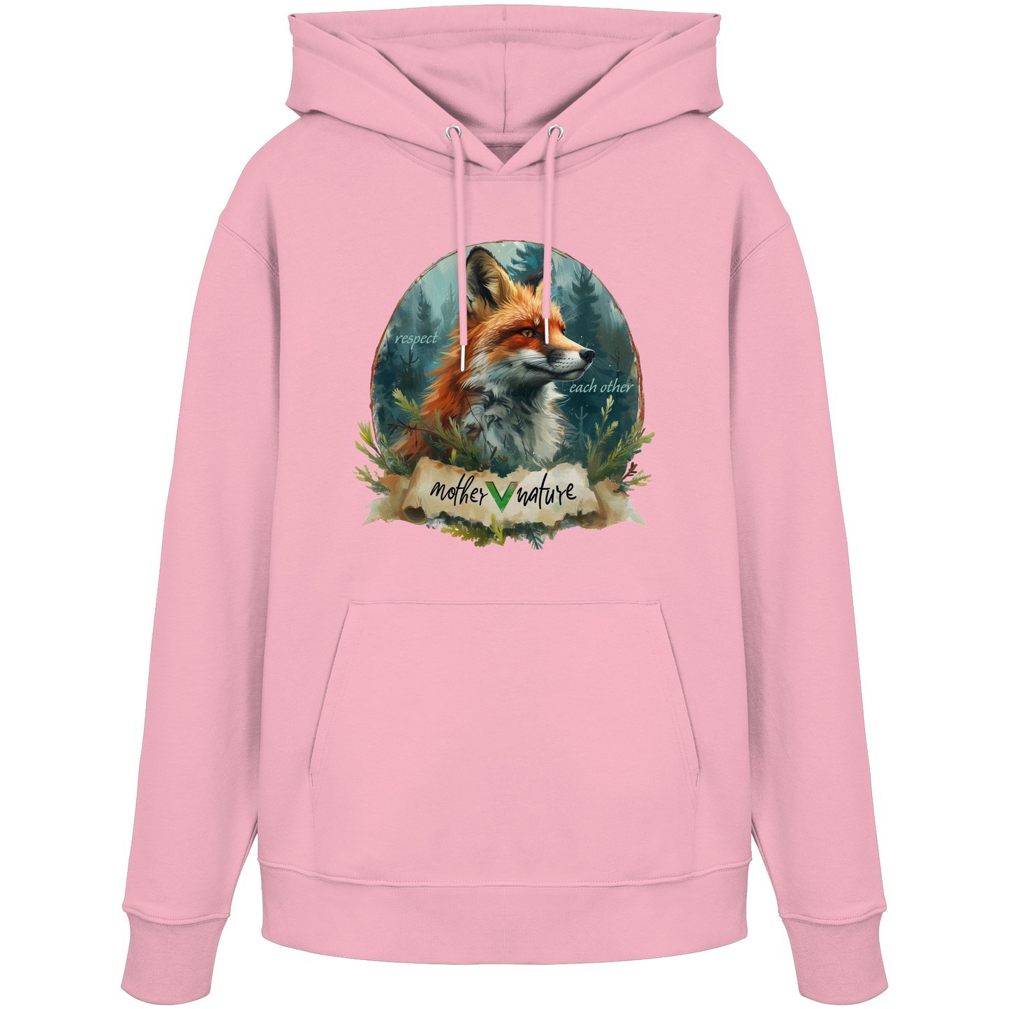 vegwear" respect each other" - unisex Hoodie / Kapuzenpulli, vegan, bio