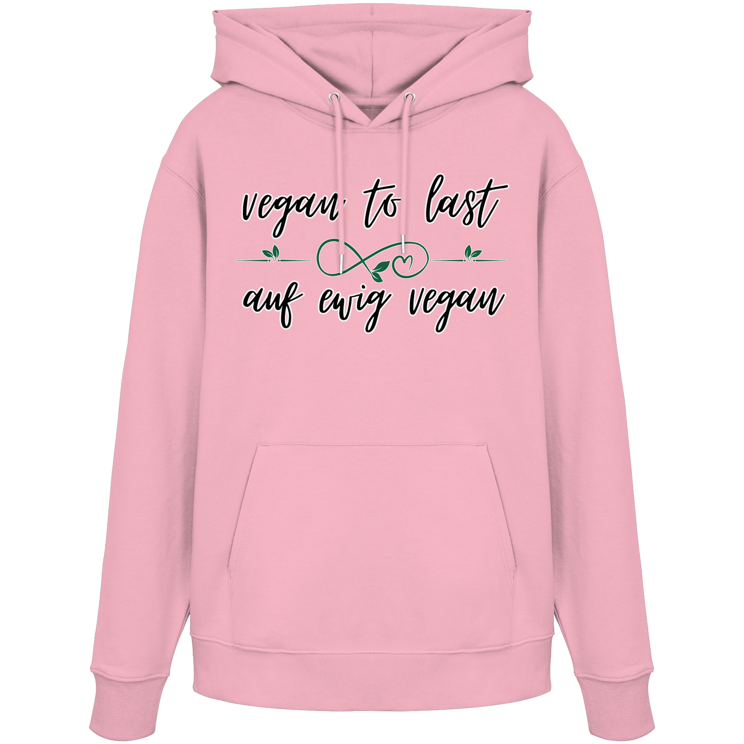 vegwear "vegan to last" - unisex Hoodie / Kapuzenpulli, bio, vegan