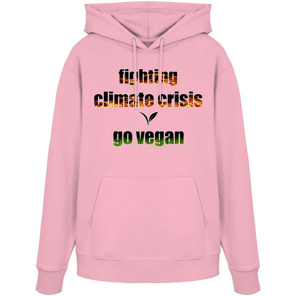 vegwear "fighting climate cirsis" - Bio Hoodie / Kapuzenpulli, vegan & klimafreundlich