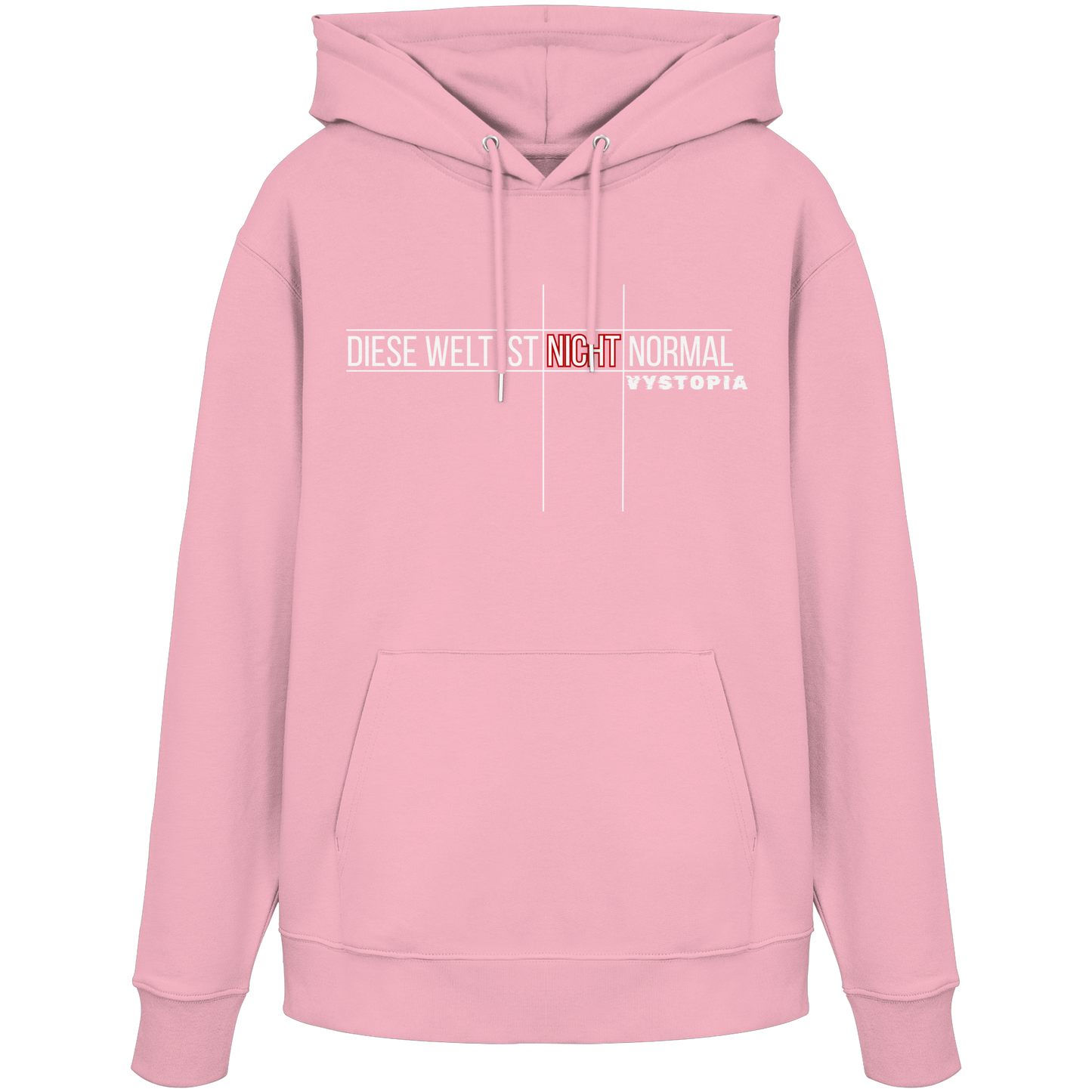 vegwear "Diese Welt ist nicht normal" -unisex Bio Hoodie / Kapuzenpulli