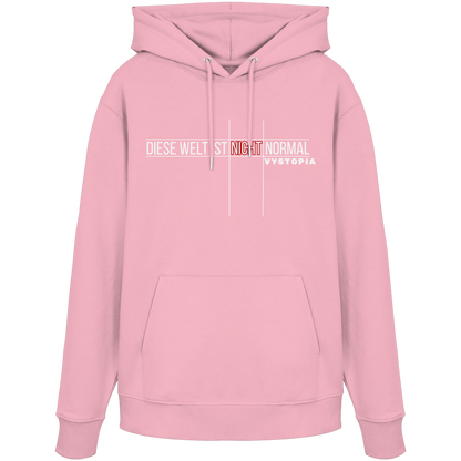 vegwear "Diese Welt ist nicht normal" -unisex Bio Hoodie / Kapuzenpulli