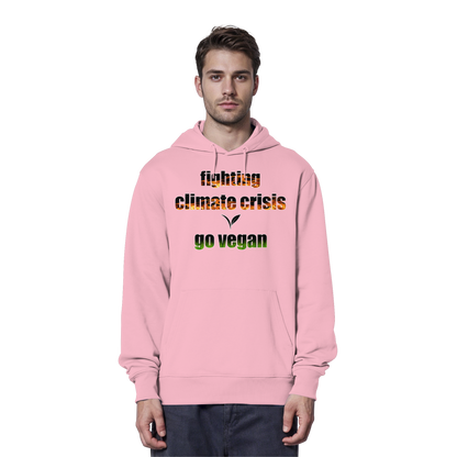 vegwear "fighting climate cirsis" - Bio Hoodie / Kapuzenpulli, vegan & klimafreundlich