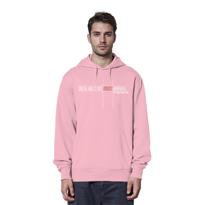 vegwear "Diese Welt ist nicht normal" -unisex Bio Hoodie / Kapuzenpulli