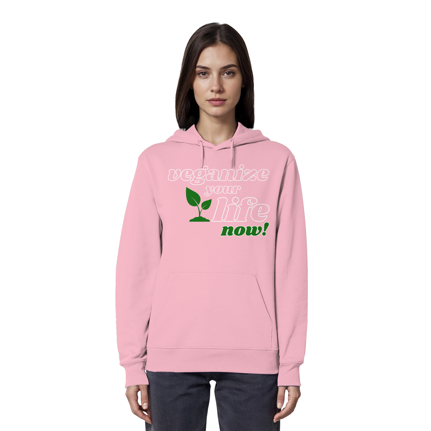 vegwear "veganize your life" - unisex hoodie, organic, vegan, sustainable