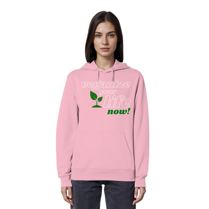 vegwear "veganize your life" - unisex hoodie, organic, vegan, sustainable