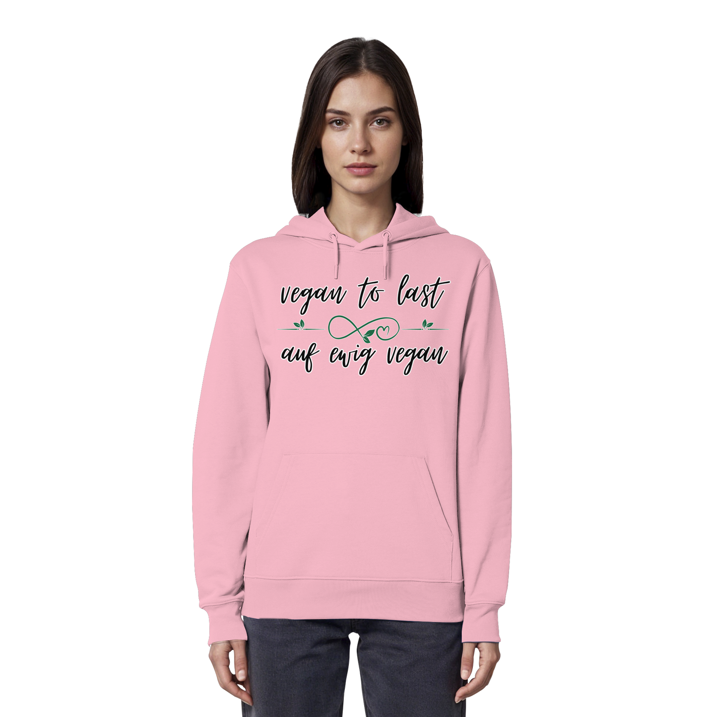 vegwear "vegan to last" - unisex Hoodie / Kapuzenpulli, bio, vegan