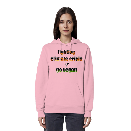 vegwear "fighting climate cirsis" - Bio Hoodie / Kapuzenpulli, vegan & klimafreundlich