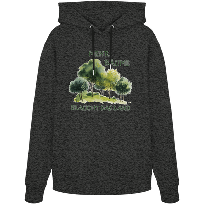 vegwear "mehr Bäume braucht das Land" - unisex Bio Hoodie / Kapuzenpulli, vegan, fair, nachhaltig