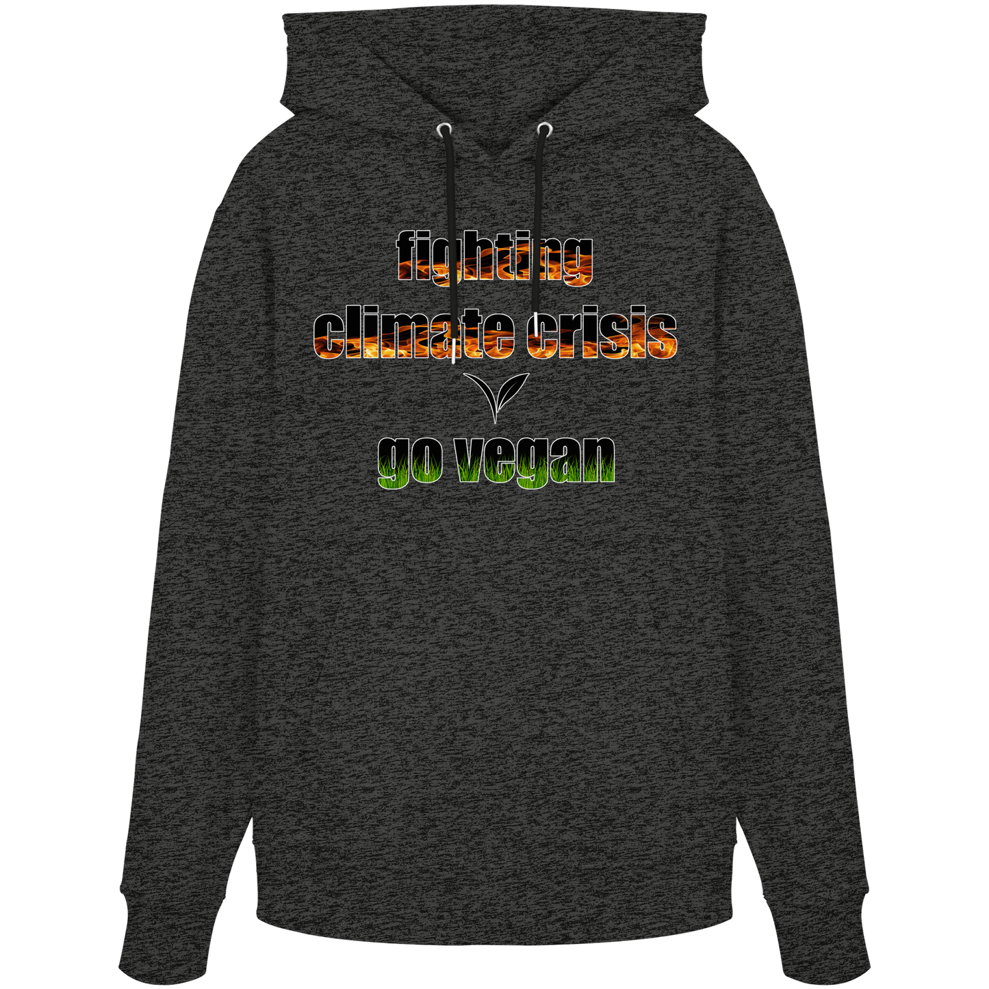 vegwear "fighting climate cirsis" - Bio Hoodie / Kapuzenpulli, vegan & klimafreundlich