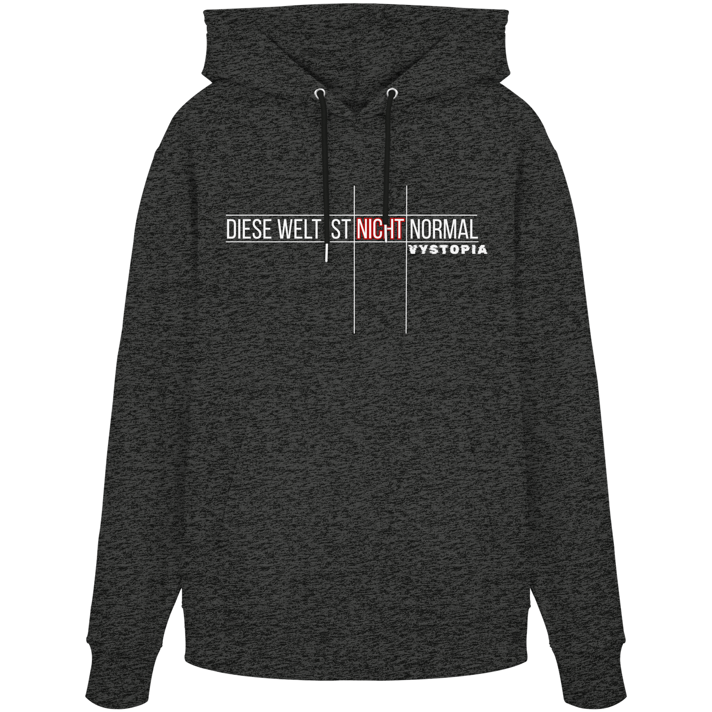 vegwear "Diese Welt ist nicht normal" -unisex Bio Hoodie / Kapuzenpulli