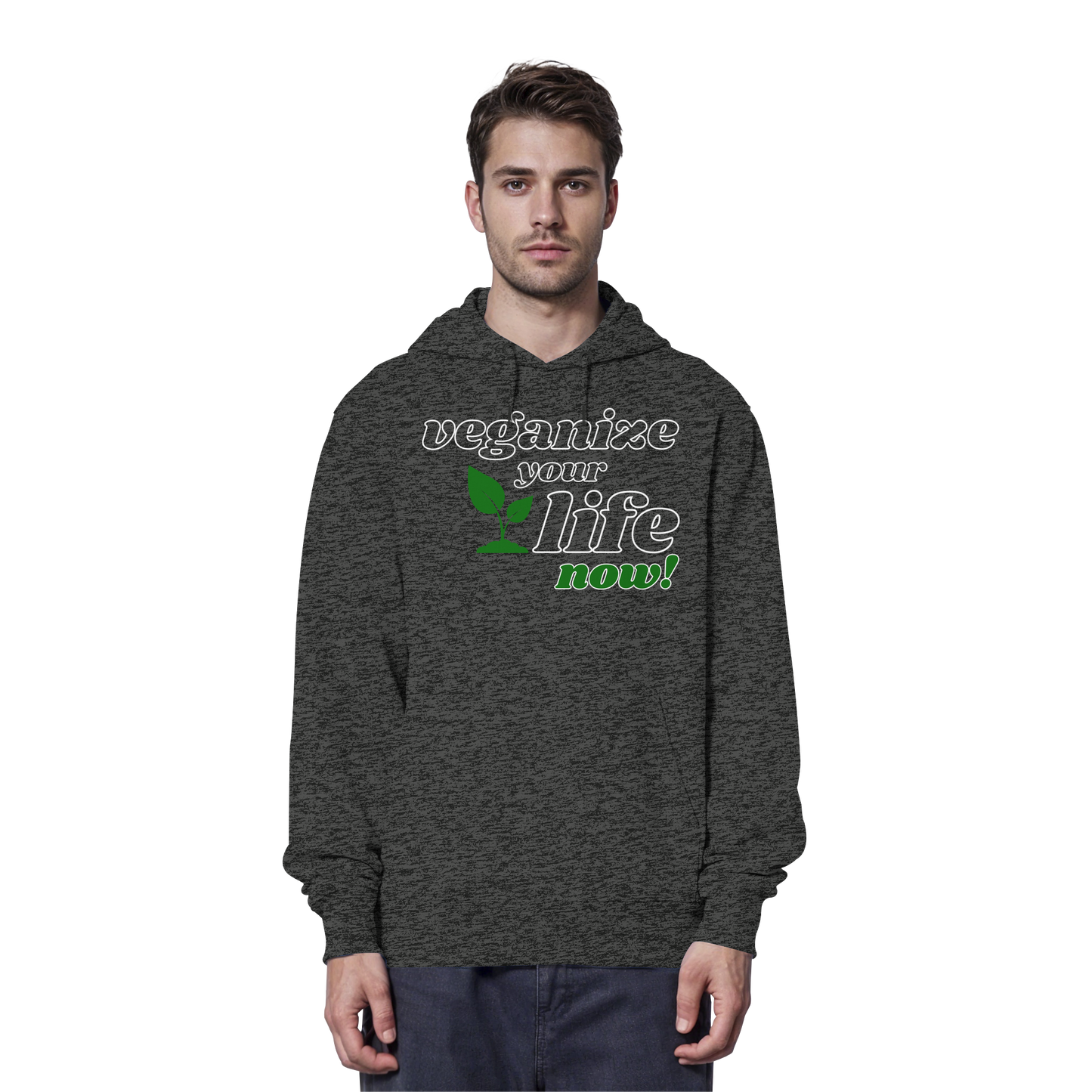 vegwear "veganize your life" - unisex hoodie, organic, vegan, sustainable