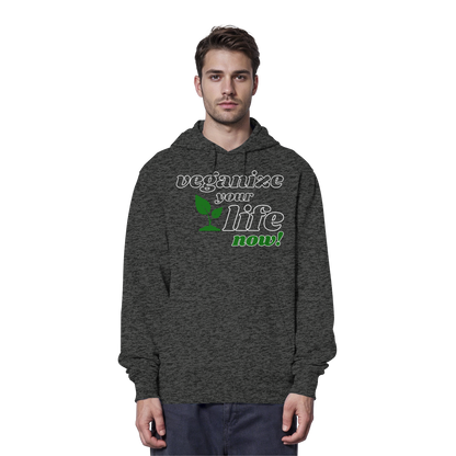 vegwear "veganize your life" - unisex hoodie, organic, vegan, sustainable