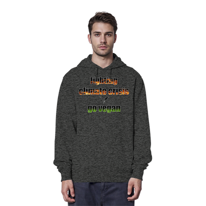 vegwear "fighting climate cirsis" - Bio Hoodie / Kapuzenpulli, vegan & klimafreundlich