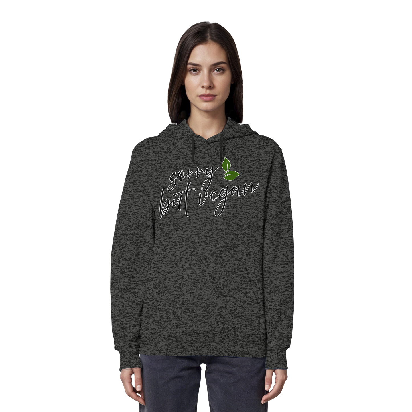 vegwear "sorry but vegan" - unisex hoodie / hoodie, organic, vegan
