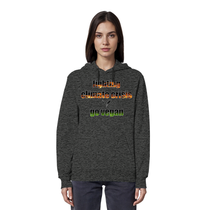 vegwear "fighting climate cirsis" - Bio Hoodie / Kapuzenpulli, vegan & klimafreundlich