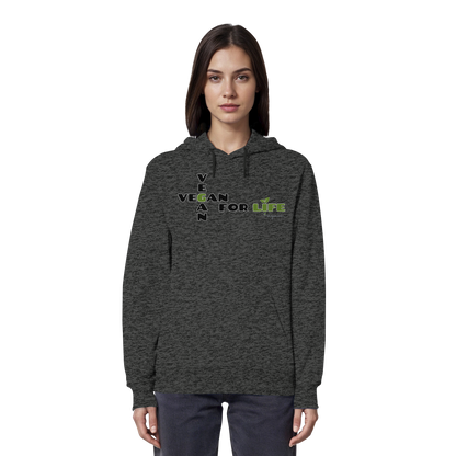 vegwear "vegan for life" - unisex Hoodie / Kapuzenpulli bio vegan fair