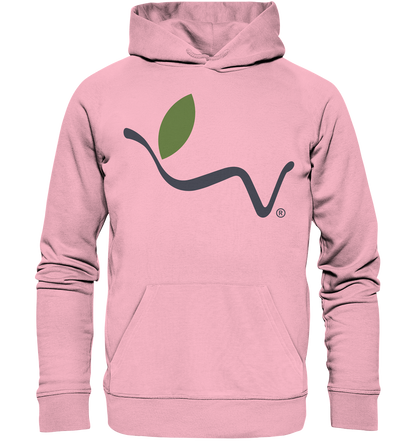 Motif "vegwear Logo grey" - unisex organic hoodie / hooded sweatshirt