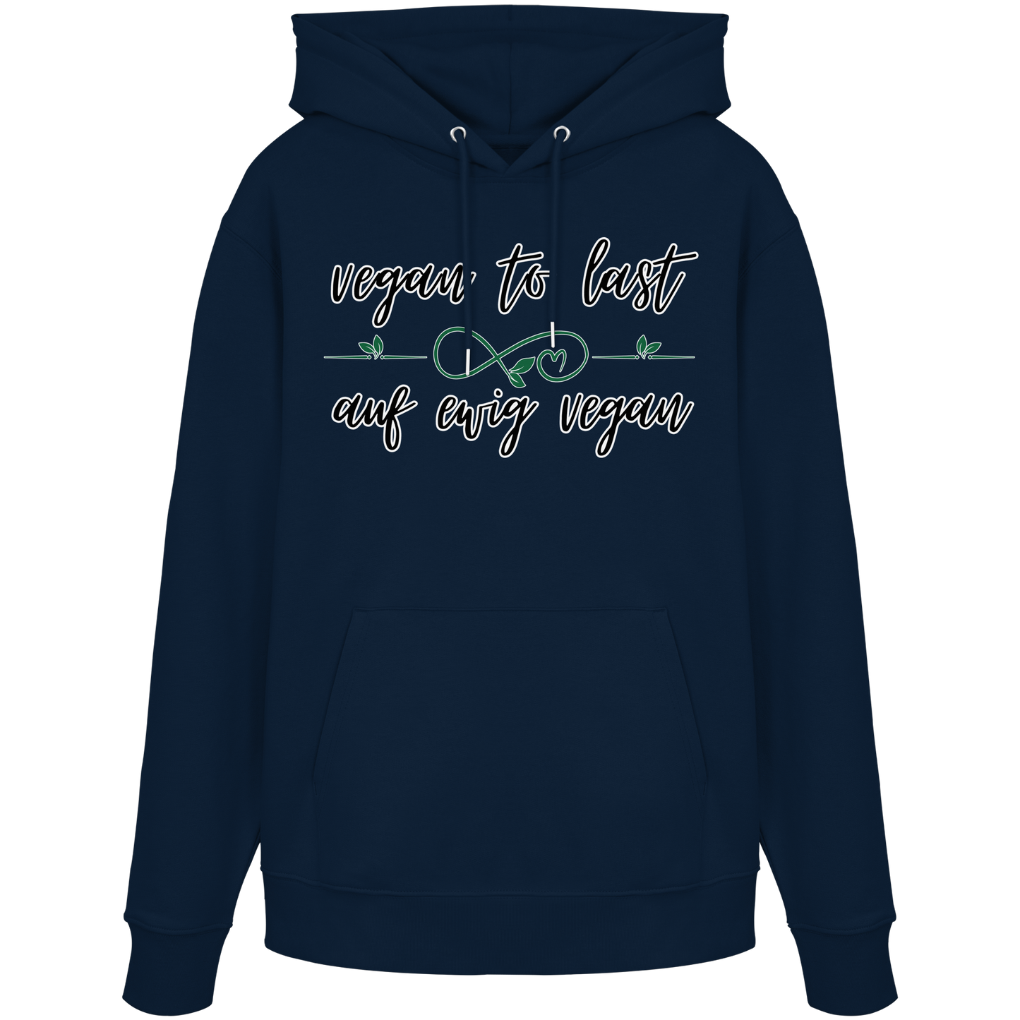 vegwear "vegan to last" - unisex Hoodie / Kapuzenpulli, bio, vegan