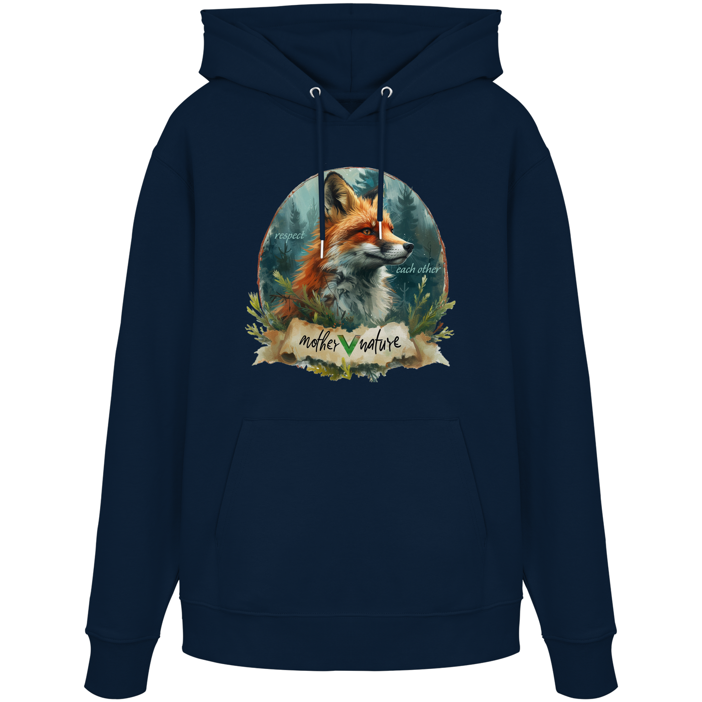 vegwear" respect each other" - unisex Hoodie / Kapuzenpulli, vegan, bio