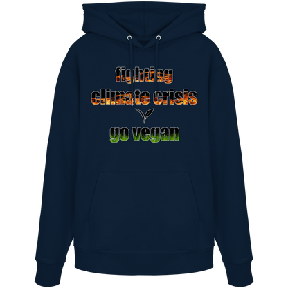 vegwear "fighting climate cirsis" - Bio Hoodie / Kapuzenpulli, vegan & klimafreundlich