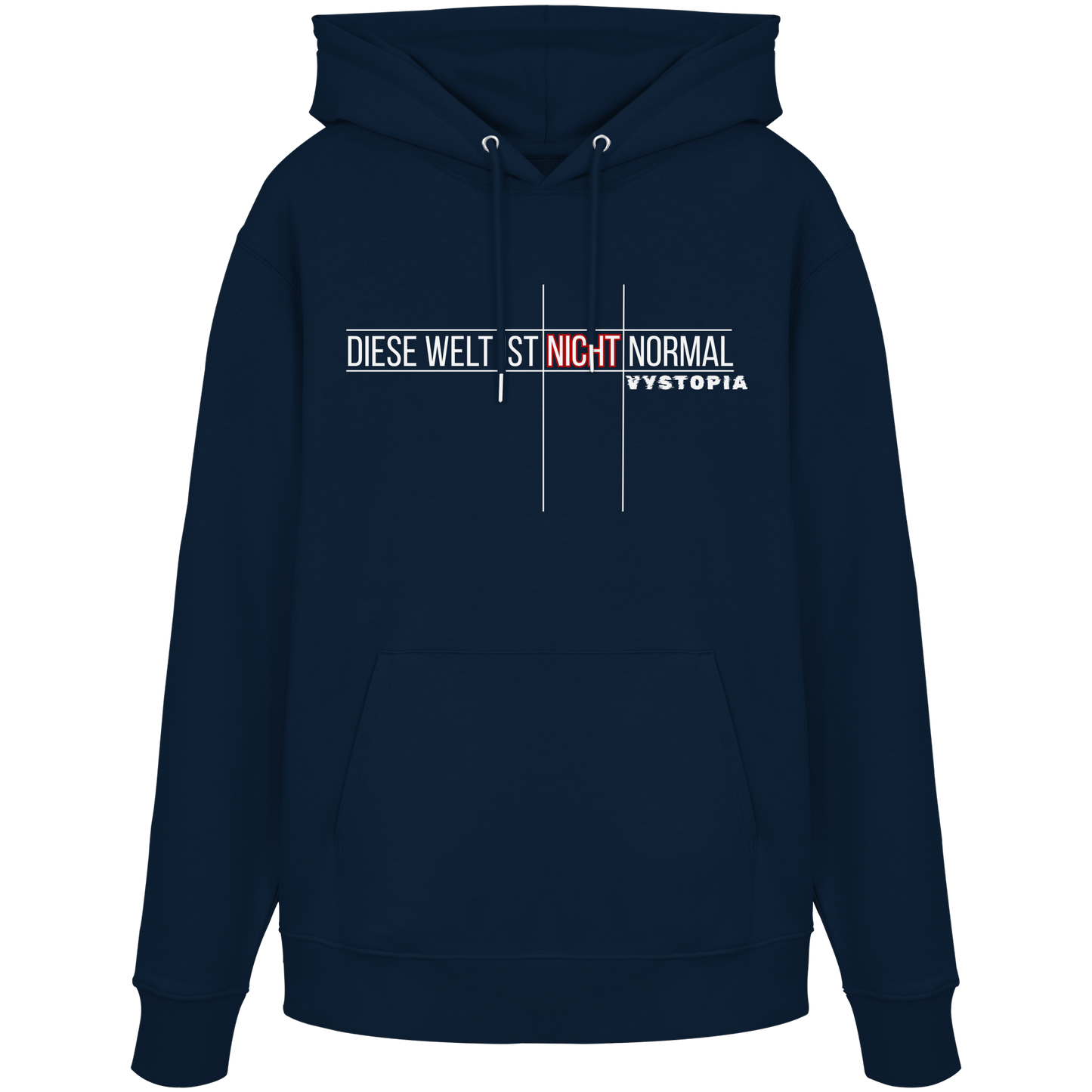 vegwear "Diese Welt ist nicht normal" -unisex Bio Hoodie / Kapuzenpulli