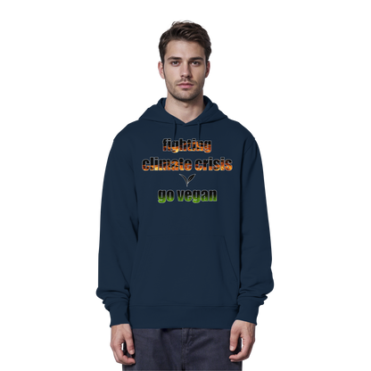 vegwear "fighting climate cirsis" - Bio Hoodie / Kapuzenpulli, vegan & klimafreundlich