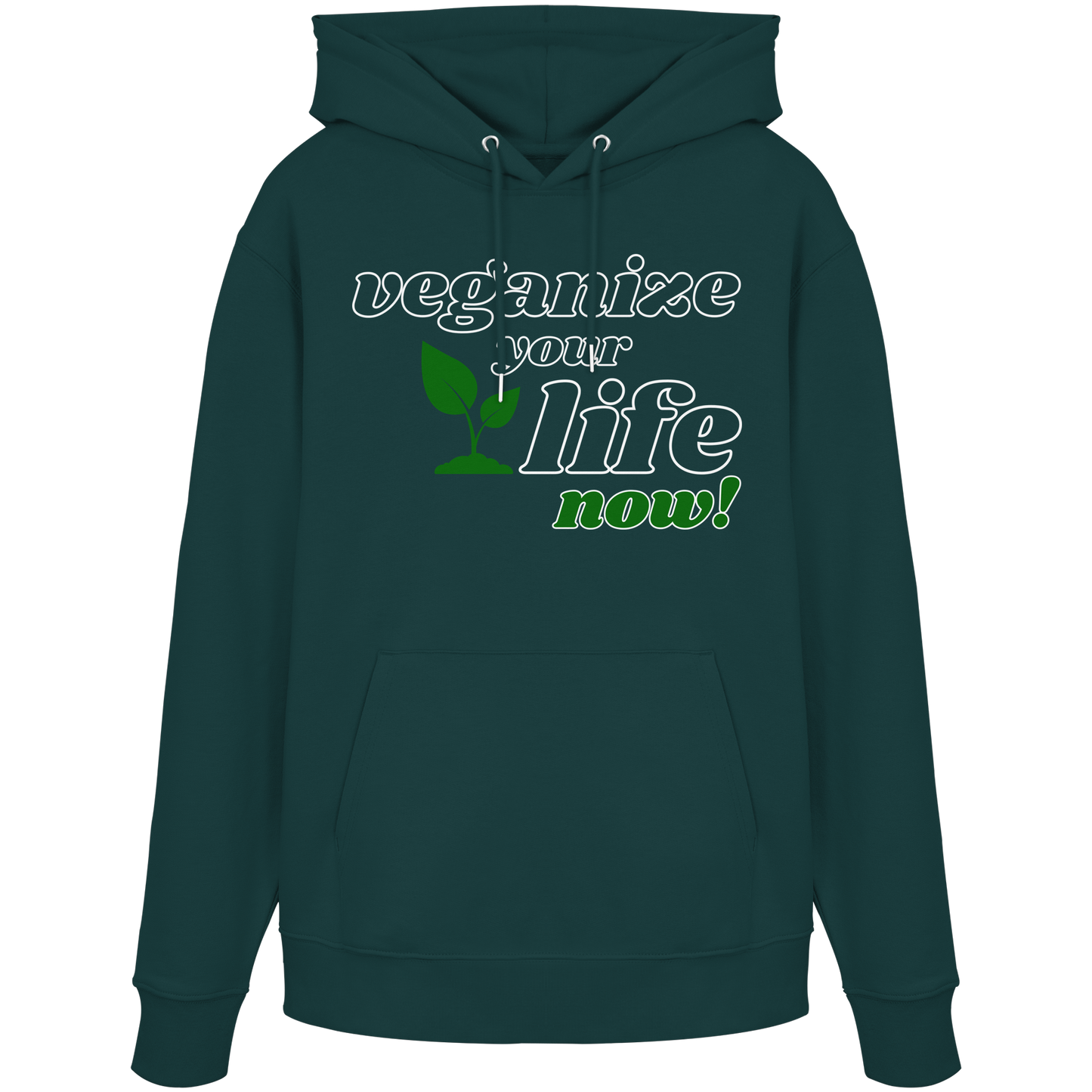 vegwear "veganize your life" - unisex hoodie, organic, vegan, sustainable