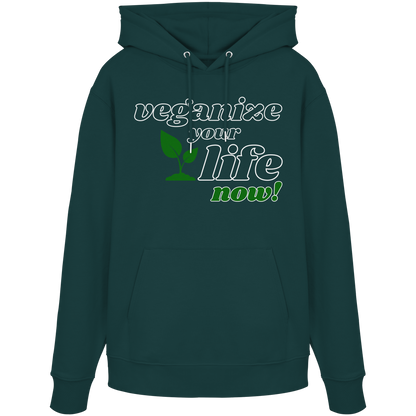 vegwear "veganize your life" - unisex hoodie, organic, vegan, sustainable