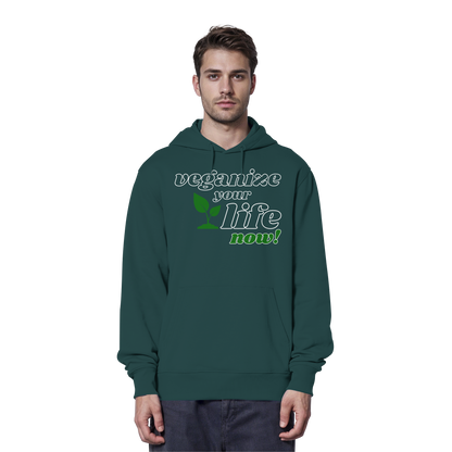 vegwear "veganize your life" - unisex hoodie, organic, vegan, sustainable