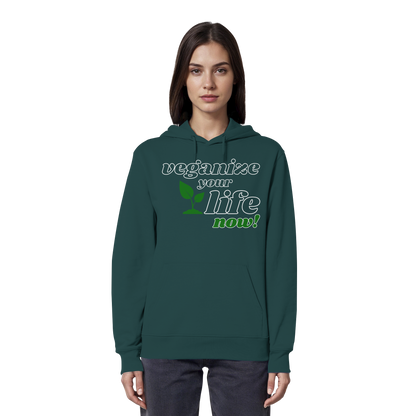 vegwear "veganize your life" - unisex hoodie, organic, vegan, sustainable